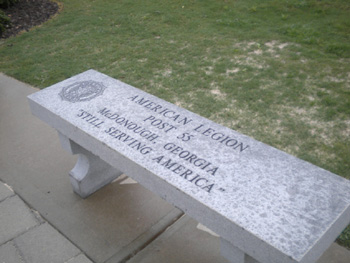 Sandblast Stenciling of Exiting Stone Monuments