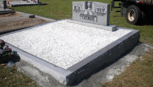 granite memorial installation
