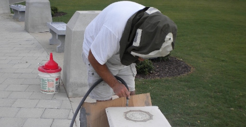 Memorial Sandblasting & On-Site Lettering Memorial Sandblasting & On-Site Lettering